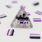 Table Top Cafe Asexual Flag RPG Dice Set