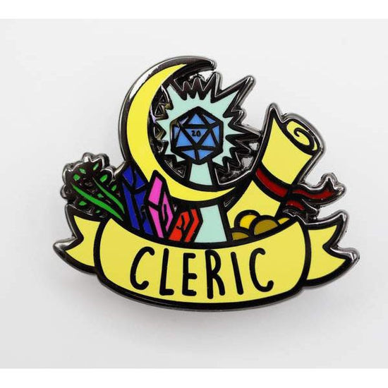 Table Top Cafe Banner Class Pins: Cleric
