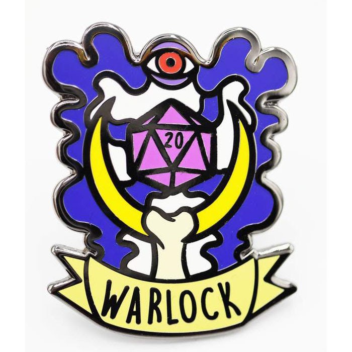 Table Top Cafe Banner Class Pins: Warlock