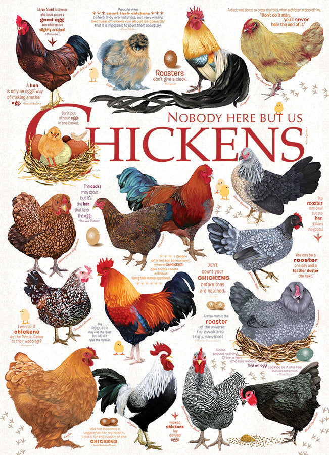Table Top Cafe Puzzle: 1000 Chicken Quotes