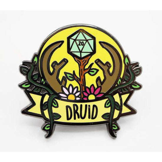 Table Top Cafe Banner Class Pins: Druid