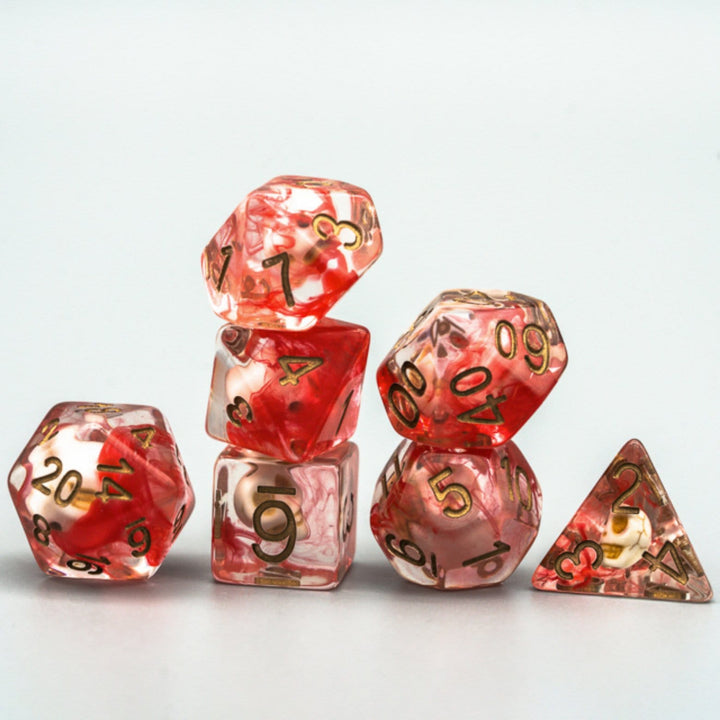 Table Top Cafe Ghostface Skull RPG Dice Set