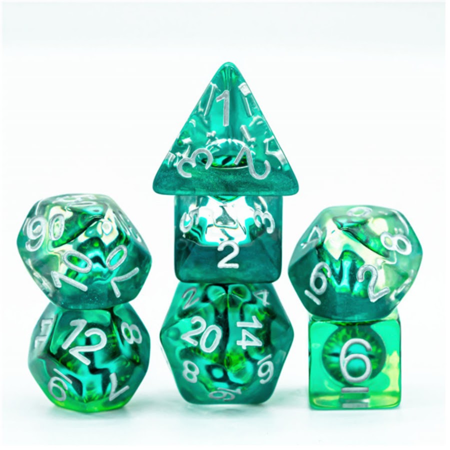 Table Top Cafe Jade Dragon Eye RPG Dice Set