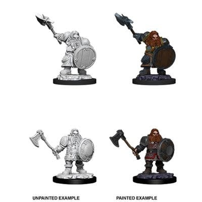 Table Top Cafe D&amp;D Nolzurs Marvelous Upainted Miniatures: Wave 11: Male Dwarf Fighter