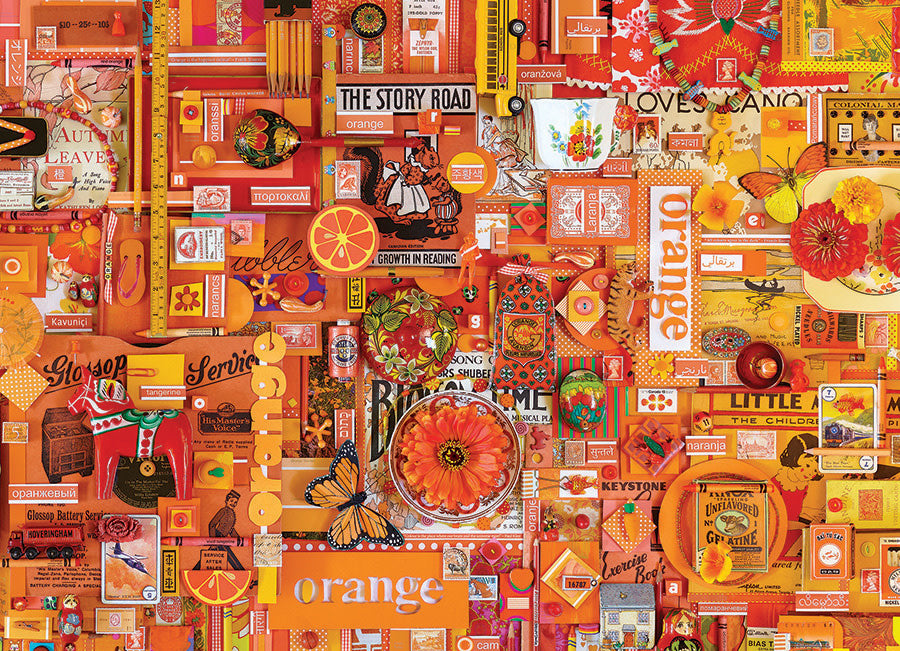 Table Top Cafe Puzzle: 1000 Orange