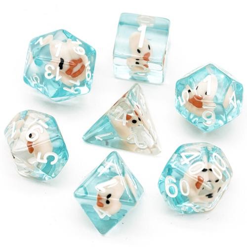 Table Top Cafe Pink Duck RPG Dice Set