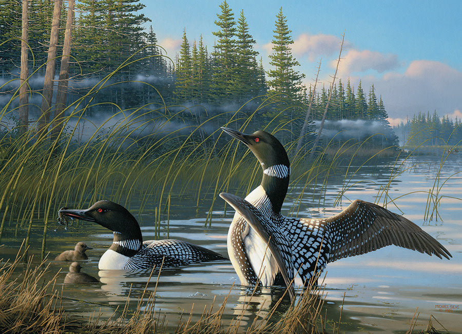 Table Top Cafe Puzzle: 1000 Common Loons