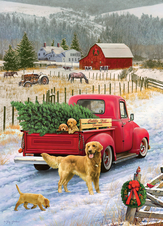 Table Top Cafe Puzzle: 1000 Christmas on the Farm