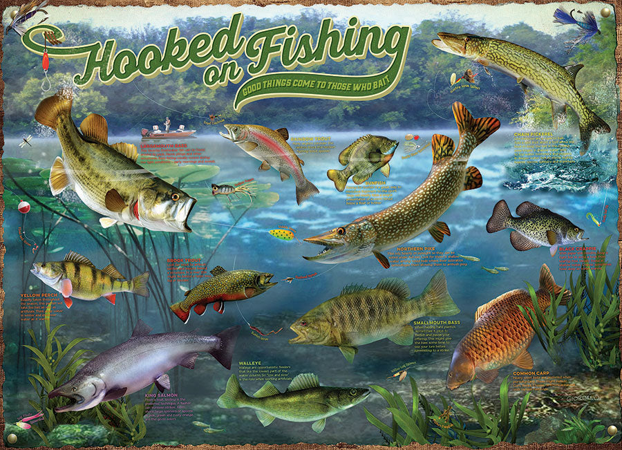 Table Top Cafe Puzzle: 1000 Hooked on Fishing