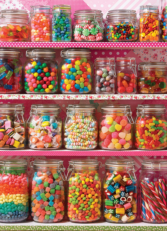 Puzzle : Étagère de 500 bonbons