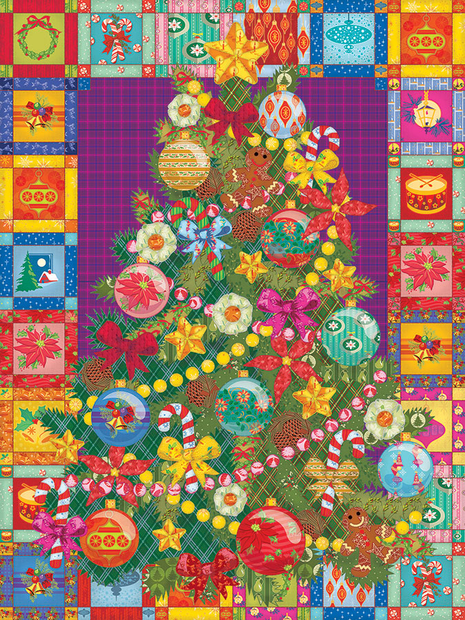 Puzzle: 275 Christmas Tree Quilt