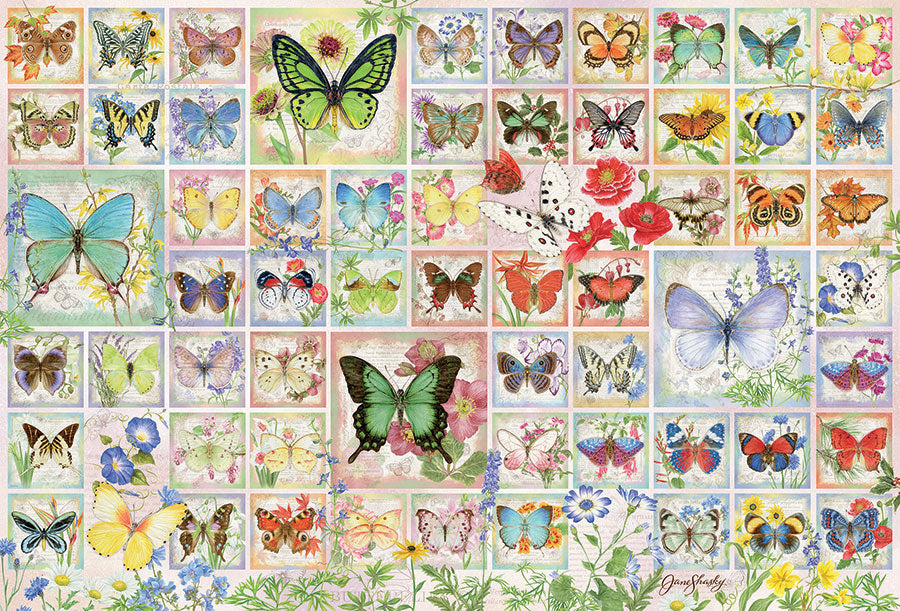 Table Top Cafe Puzzle: 2000 Butterflies and Blossoms
