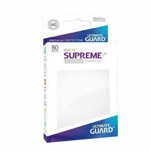 Table Top Cafe Supreme UX Standard Sleeves - White