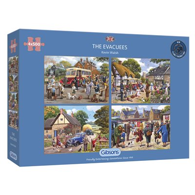 Table Top Cafe Puzzle: 500 The Evacuees (4 Puzzles)