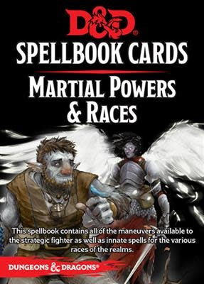 Table Top Cafe D&amp;D Spellbook Cards: Martial Powers &amp; Races