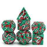 Table Top Cafe Pit Viper Dragon Scale RPG Metal Dice Set